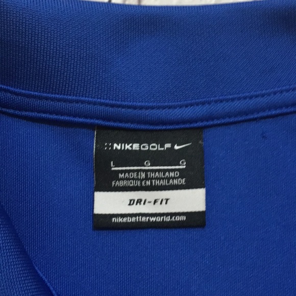 Nike Golf size Large royal blue golf polo - Picture 2 of 5